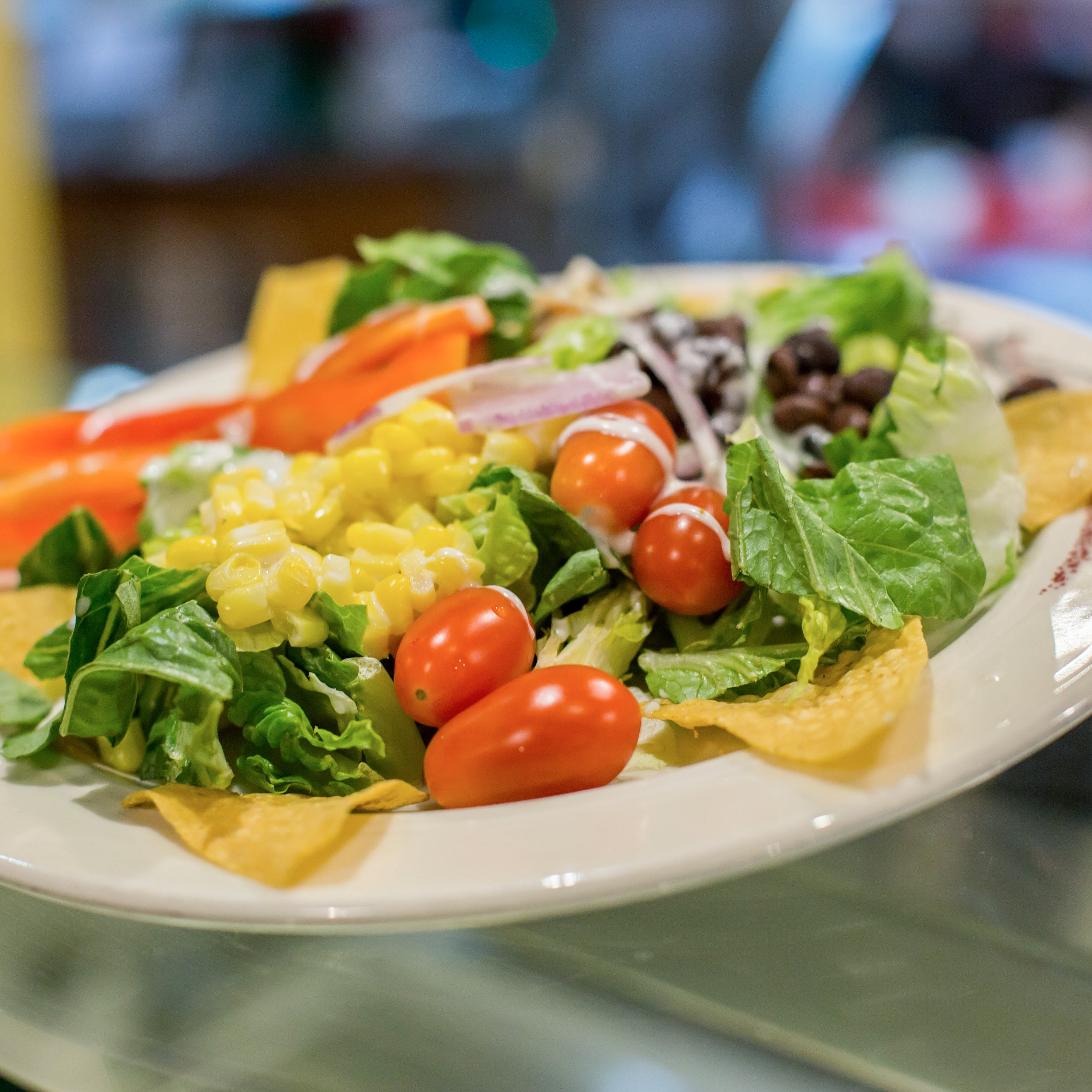 salad on a plate